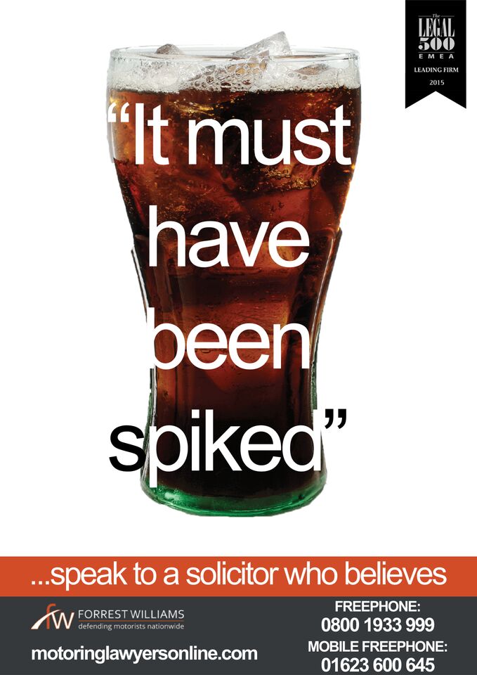 Drink Driving Special Reasons Spiked Drinks